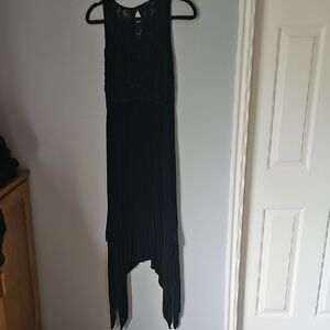 POL Black Asymmetrical Dress